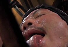 Intense Asian Gay Blowbang Bukkake at Gloryhole Sucking Frenzy