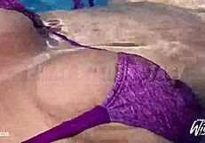 Busty Pinay flaunts her big boobs while chilling by the pool