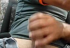 Check out this mature guy masturbating during a massage.