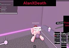 I gave her an intense orgasm in Roblox with blowjob and doggystyle