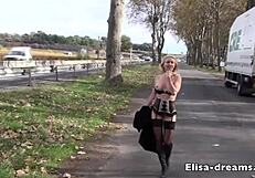 Milf Flashes Ass In Public