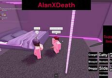 I gave her an intense orgasm in Roblox with blowjob and doggystyle