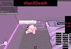 I gave her an intense orgasm in Roblox with blowjob and doggystyle