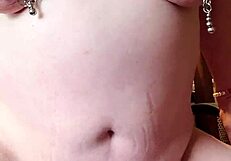 lesbian teen subtly fingers her cunt at the pool party