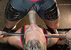 Preparing dicks backstage.