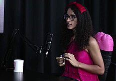 transsexual in sheer red lingerie