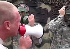 Old guy gives young blowjob in the woods