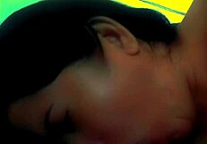 Teen stepdaughter sucks stepfather's cock with blowjob and cumshot while stepmother is away