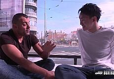 vanessa shelby learns how to lick a wet pussy in public outdoor setting