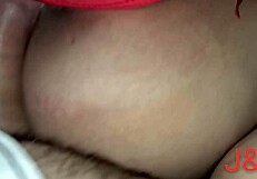 Wife with big ass giving thong show 😘