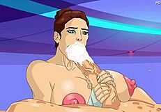 Shaved Pussy Jedi Plays with Monster Cock Toys in Anal Assfucking