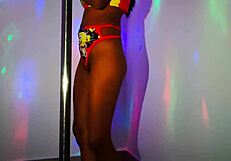 Stepmom Dances On Pole For Stepson.