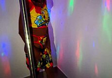 Stepmom Dances On Pole For Stepson.