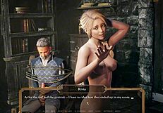 Intense Threesome with Noble Lady and Servant