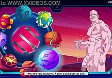 Shaved Pussy Jedi Plays with Monster Cock Toys in Anal Assfucking