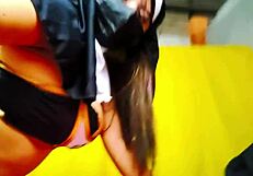 Stepmom Dances On Pole For Stepson.