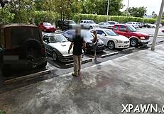 Fine Honey Exposes Ass And Twat In Reality Show Blowjob