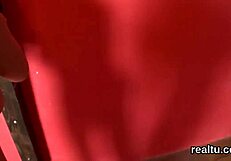 Czech sweetie strips and gets teased in the shopping centre before hardcore POV anal.