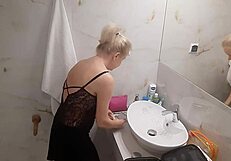 Jenny The Blonde Gets Ready For A Fun Disco Night!