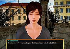 exploring my new family in this homemade cartoon game with big tits and ass