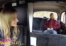 Female Fake Taxi - Sexy Englishman Pays Czech Driver with Cum for Ride