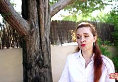 Kira, 32-year-old naughty nurse, performs sexy acts in lingerie part 1