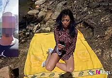 you see this voyeur filming the amateur couple fucking outdoors?