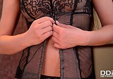 Busty bombshell Lucy Li vibrates her clit and wet pussy until she cums!