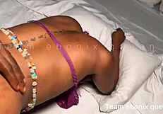 creamy doggystyle fucking ebony petite with big cock cumshot