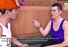 hot kiss with jill in changing room, oops forgot my lines