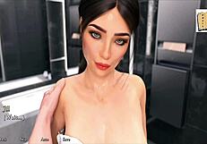 hot kiss with jill in changing room, oops forgot my lines