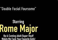 Nick Danger Stars In Lesbian 4some With Ass Licking And Cum Facial