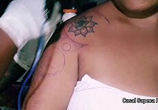 i'm getting a tattoo without panties, showing everything to the tattooist.