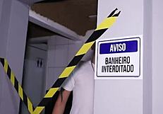 Amateur gay encounter with bathroom attendant