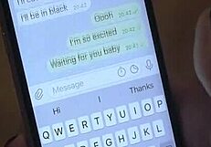 oh man, this tied up redhead slut is so horny for big cock!!