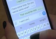 oh man, this tied up redhead slut is so horny for big cock!!