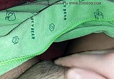 Classmate Searches For Book While Girl Masturbates Under Covers To Orgasm