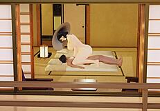 Lady Dimitrescu finds you in 4K 3D hentai game