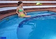 i enjoy the pool with my stepbrother