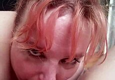 Young couple tries out rough oral sex in this amateur porn video