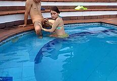 i enjoy the pool with my stepbrother