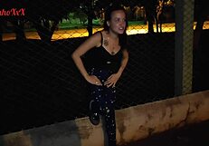 Holy Rubi Pissing In Public Park? Vagninho Admires Her Ass