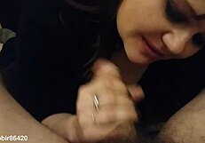 A sexy tattooed girl performs a blowjob in this video from January 17, 2018