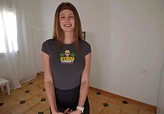 Amateur porn tourist engages in threesome with big ass and monster cock