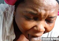 Mara Exotic Gagging on Tender BBC with Deep Throat and Facial