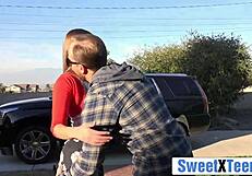 super cute 18yo teen 18+ riding big dick like a wild bronco