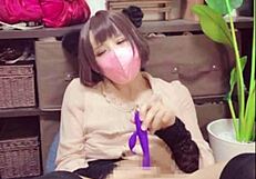 hey, check this cute cat-ear ladyboy doing solo play
