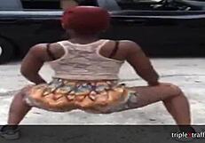 excited big booty girls clap and grab asses in hidden fun