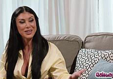 Queenie Sateen Joins Adria Rae and Kimmy Kimm in Lesbian Threesome Fuck