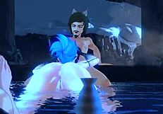 arlecchino's wild adventure unfolds in a thrilling anime tale.